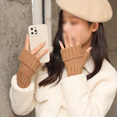 thumbnail image 4 of Guantes de punto Merino con dedos abiertos, 4 of 5