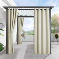 thumbnail image 1 of Rideau de Patio Extérieur - Tenture de Pergola Rideaux Intérieur Extérieur Groet Tenture pour Pavillon Gazebo Porche Porte Panneau es Grand x es Long Biscotti, 1 of 7