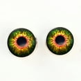thumbnail image 5 of Sensational Green and Orange Creature Sew-On Button Glass Eyes, 5 of 8