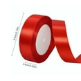 thumbnail image 3 of Satin Ribbon 2.5cm under $5! CQCYD Solid Color Decorative Ribbon 2.5cm Width, Wedding Decoration Satin Ribbon, Birthday Gift Wrap Ribbon, Christmas Craft DIY Ribbon, 22m Party Decoration Supply, 3 of 3