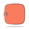 thumbnail image 2 of Skin Decal Wrap Compatible With Roku Ultra Sticker Design Solid Salmon, 2 of 6