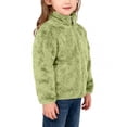 thumbnail image 5 of PIWHJQK Boys Girls Long Sleeve Hoodless Leisure Coat Kids Solid Zip Up Fleece Warm Long Sleeve Hoodless Jacket Kids Coat, 5 of 6