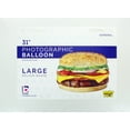thumbnail image 2 of Cheeseburger Mylar Foil BBQ Balloon Large Party 31", 2 of 4