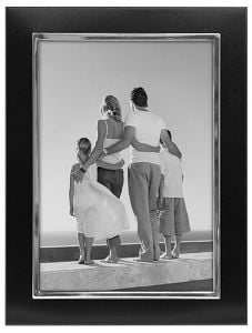 5x7 Picture Frame UPTOWN METAL - Black Two-Tone
