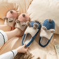 thumbnail image 4 of Coofit Christmas Slippers Unisex Non-skid: Thickened 3D Winter Slippers Fluffy Slides, 4 of 10
