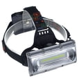 thumbnail image 2 of Linterna frontal LED recargable, linterna frontal COB de alto brillo, 3 modos, ajustable, IP65, luz de trabajo impermeable para casco, 2 of 5