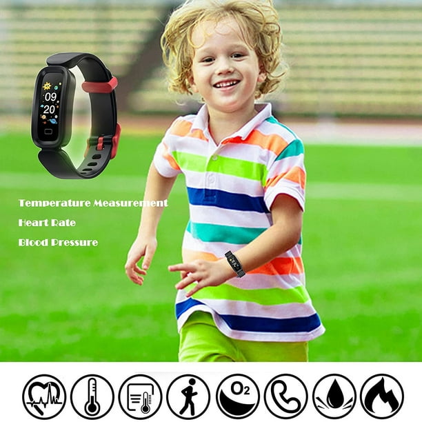 Kids fitness tracker top with heart rate