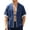 Navy, variant on Mens T Shirts, Mens Linen Shirts Japanese Short Sleeve Kimono Cardigan Yukata Coat Loose Open Front Loose Cardigans Jacket Tops Navy M