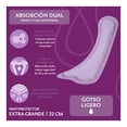 thumbnail image 3 of Pantiprotector Extra grande 22 cm Depend Femenine Goteo Ligero Absorción Dual 20 Piezas, 3 of 4