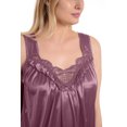 thumbnail image 5 of EZI Nightgowns for Women - Soft & Breathable Satin Night Gowns for Adult Women - Medium to Plus Size Womens Sleep Shirts - Long Mid-Length Nightgown, 5 of 9