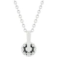 thumbnail image 1 of Kate Bissett P50034R-S01 Collier Pendentif Rond en Or Blanc Argent CZ, 1 of 1