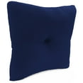 thumbnail image 6 of Jordan Manufacturing 23.5" x 24" Canvas Navy Solid Square Tufted Outdoor Deep Seat Chair Back Cushion with Fabric Button (2 Pack), 6 of 10