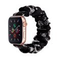 thumbnail image 1 of Compatible con Apple Watch Band 38 mm 40 mm 42 mm 44 mm Tejido floral suave Elástico Scrunchies iWatch Bands para Apple Watch Series 6, SE, 5, 4, 3, 2, 1 - Style8, L/38 Sailing Electrónica, 1 of 4
