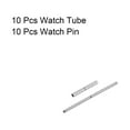 thumbnail image 3 of Uxcell 10Pack Watch Strap Tubes Pins, 1.1mm Tube Dia, 15mm Pin Length Stainless Steel, 3 of 5