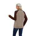 thumbnail image 6 of WIHOLL Women's Long Sleeve Shirts Fashion Striped Raglan T-Shirt Casual Loose Fit Crewneck Pullover Top 2026 Fall Sweatshirts for Women, 6 of 9
