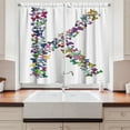 thumbnail image 2 of Ambesonne Letter K Kitchen Curtains, Nature Typography, 55"x39", Multicolor, 2 of 3