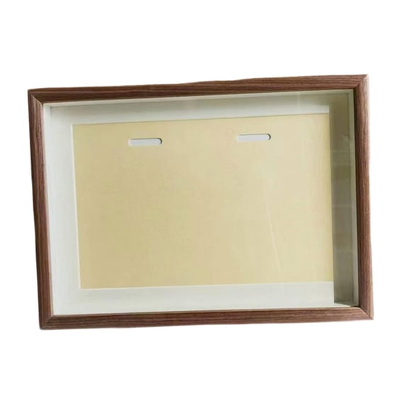 Medals Display Case Wooden Shadow Box Collectible Awards Dustproof Wood Frame for Runners Athletes Office Home