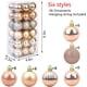 thumbnail image 2 of Adornos de bolas de Navidad, adornos de bolas de árbol irrompibles para decoración de bodas, fiestas de Halloween, adornos de bolas para decoración de árboles de Navidad (paquete de 36, 2 of 6