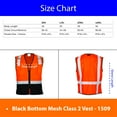 thumbnail image 2 of Kishigo High Visibility Mesh Vest for Men,100% Polyester Hook-and-Loop Breathable Safety Vest, Pack 4, Lime, XL, 2 of 4