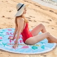 thumbnail image 6 of kladzum Beach Towel Round Microfiber Beach Towel Super Sandproof Beach Blanket Multi Purpose Towel for Travel Swimming Pool Camping Summer Savings Clearance!, 6 of 9