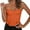 1#Orange, variant on WZXFASHION Strapless Lace Bandeau Bustier Tummy Control Shapewear Outerwear Top Coffee M