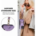 thumbnail image 4 of 13 Pro Case,Card Holder Wallet for iPhone 13 Pro Case,Ring Holder Stand,RFID-Blocking,Wrist Strap,Camera Protector,Leather Magnetic Protective Flip Cover for iPhone 13 Pro Cases (Purple), 4 of 15