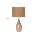 thumbnail image 3 of Simple Designs Oval Bowling Pin Base Ceramic Table Lamp, 3 of 7