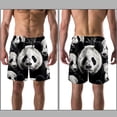 thumbnail image 3 of luoweisi Men's Beach Shorts Quick Dry Swim Trunks with Mesh Lining Panda L, 3 of 5