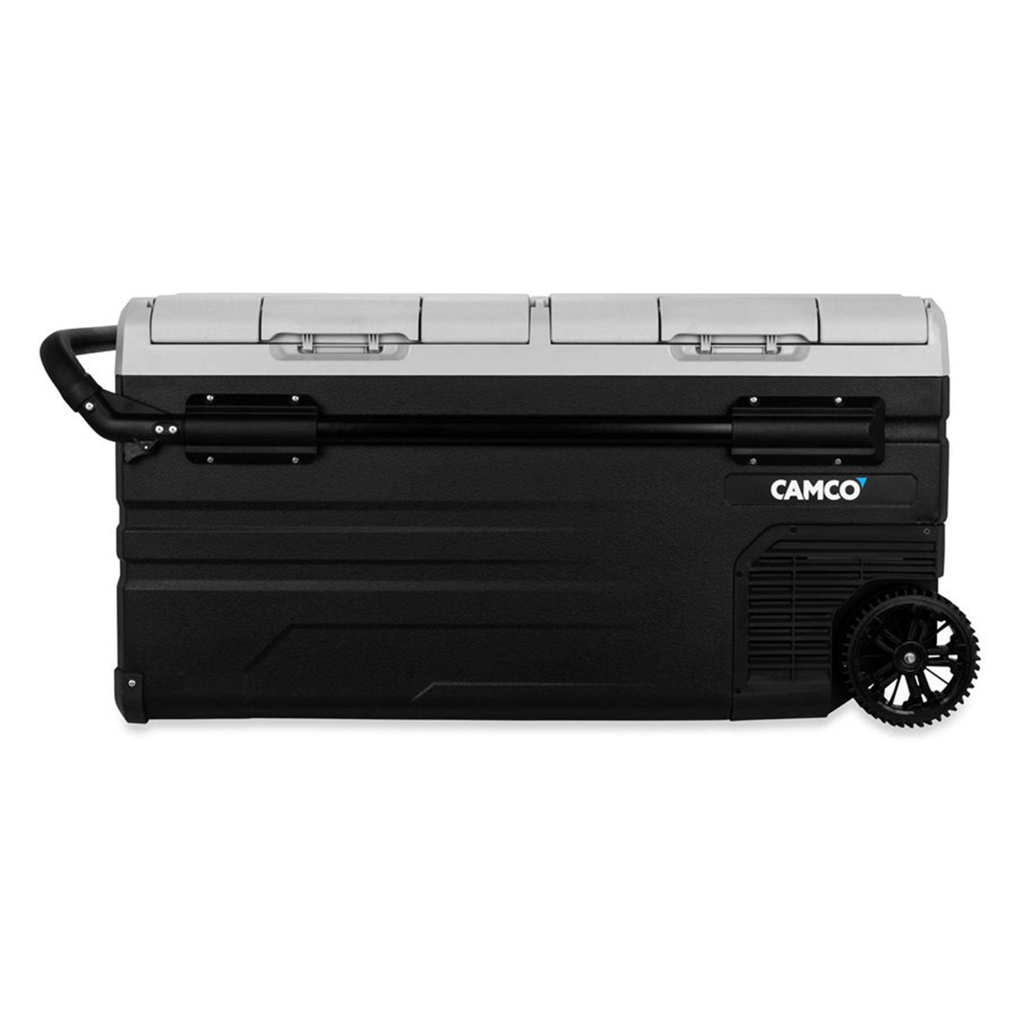 Camco CAM-950 95-Liter Portable Compact Fridge/Freezer | Features Bluetooth Capable Remote Access & 2 Compartments w/Dual Zone Cooling | Adjusts from -4° F to 68° w/2 Cooling Modes ECO & MAX (51522)