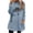 Blue, variant on Fleece Sweatshirts for Women Long Sleeve Round Neck Tunic Top with Pockets Daisy Print Pullover for Fall Winter Casual Soft Warm Loungewear