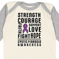 thumbnail image 4 of Inktastic Cystic Fibrosis Awareness Strength Courage Support Boys or Girls Long Sleeve Baby Bodysuit, 4 of 5