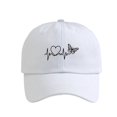 thumbnail image 2 of WQNVRNR Heart Print Baseball Cap- Men & Women Breathable Adjustable Snapback Curved Bill Outdoor Headwear White Size Free Size, 2 of 2