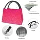 thumbnail image 4 of Fotbe Light Purple Glitter Bolsa Térmica Portátil con Estampado, Bolsa de Entrega de Alimentos Aislada, Bolsa Reutilizable de Gran Capacidad para Comidas y Supermercado, 4 of 6