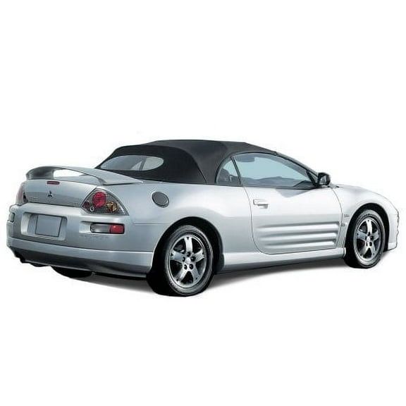 Sierra Auto Tops Convertible Top Replacement for Mitsubishi Eclipse 2000-2005, Twill Vinyl, Black