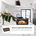 thumbnail image 3 of Modern Bread Storage Holder, Stainless Steel Roll Top for Kitchen Countertop Organizer, Non-Toxic Odorless Material Ensures Freshness and Style in Your Cooking Space, 3 of 5
