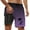Light Purple, variant on Mens Swim Trunks With Compresssion Liner Inseam Bathing Suit With Pockets Board Shorts Men's Swim Shorts Dark Green XL