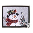 thumbnail image 1 of Winter Lane Fiber-Optic Canvas Art with Remote - Snowman North Pole, 1 of 1