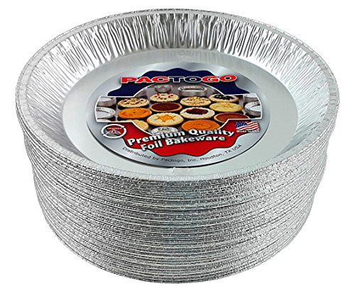 Pack of 12 Pactogo 12 Aluminum Foil Pie Pan Extra-Deep Disposable Tin Plates 