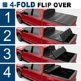 thumbnail image 4 of MOSTPLUS FRP 6FT 4-Fold Hard Truck Tonneau Cover for 1983-2011 Ford Ranger Truck Bed On Top Quad Fold, 4 of 6