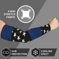 thumbnail image 6 of Arizona Thin Blue Line Flag Arm Sleeves For Men And Women Compression Sun Protection Tattoo Cover Up Baseball Basketball Running, 6 of 6