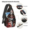 thumbnail image 7 of Terrifier 2 Sling Bag Crossbody Sling Backpack Chest Bag Daypack Purses Shoulder Bag For Women Men Travel Hiking, 7 of 7