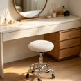 thumbnail image 3 of Elastic Round Linen Bar Stool Cover Fits 12-15 Inch Cushions for Office and Salon Swivel Stools, 3 of 5