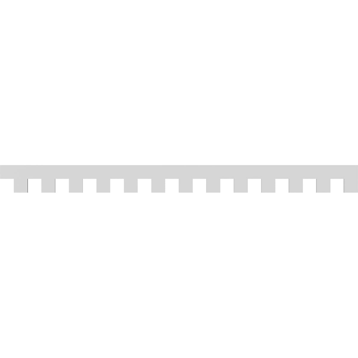 7"H x 1"P x 91"L Matthews Architectural Grade PVC Dentil Trim
