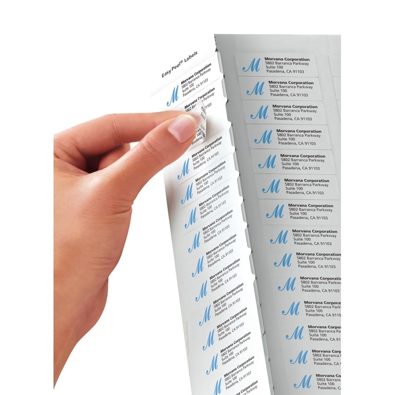 【Hi_　DH-915R(W)】 Avery Matte Clear Return Address Labels, Inkjet, 2/3