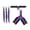 Purple, variant on FITOP Pedal Resistance Band with Handle, 3 Tube Adjustable Resistance Bands Bands for Abdomen, Waist, Arm, Core/ABS, Leg Workout