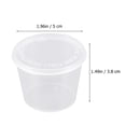 thumbnail image 2 of 100PCS Disposable Plastic Portion Cups Clear Portion Container with Lids, 2 of 6