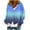 Blue Gradient, variant on Cute Sweaters For Women Y2K Floral Print Knit Cardigan Sweaters Long Sleeve V Neck Button Down Aesthetic Sweater Vintage Aesthetic 90S Outerwear Tops