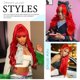 thumbnail image 3 of Peluca Botnns Red Body Wave, 26 pulgadas, densidad 200, con encaje en la parte delantera, 3 of 6