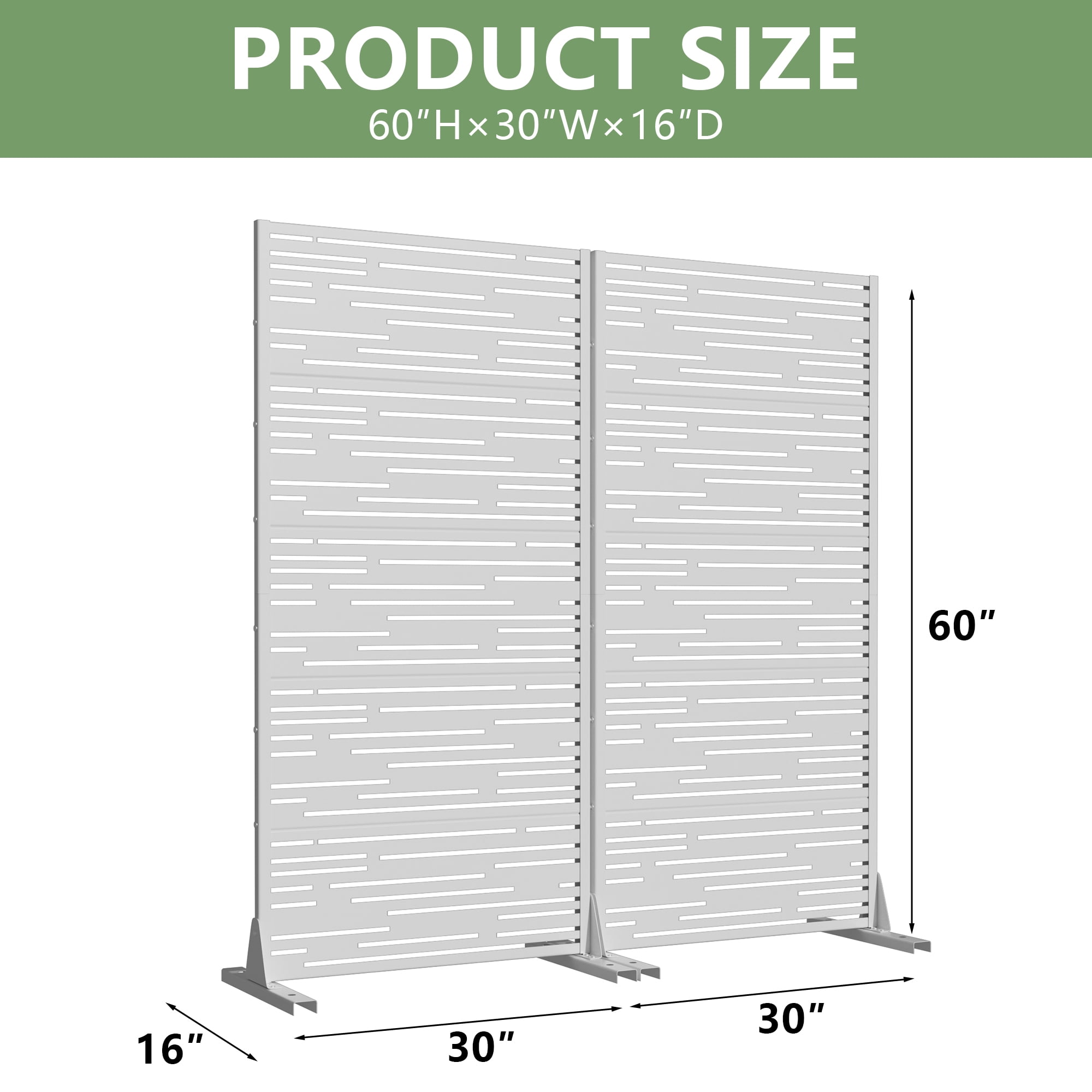 Metal Privacy Screen Panel Pattern