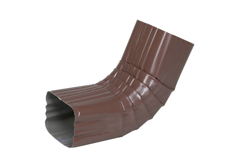 Amerimax A Front Elbow 2 ' X 3 ' Aluminum Brown Case of 15